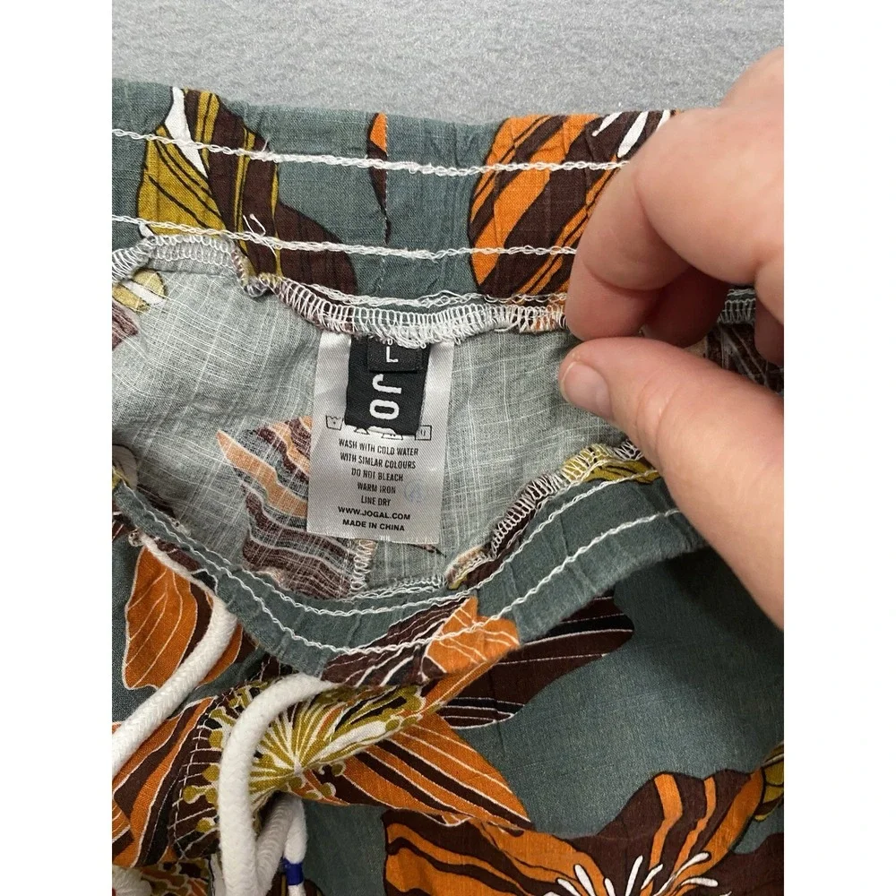 Jogal Unisex Multi Color Hawaiian Shirt and Shorts Set Size Large EUC - Picture 5 of 11